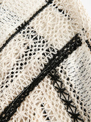 ストライプオープンワークシャツ