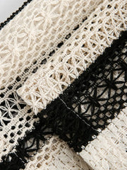 ストライプオープンワークシャツ