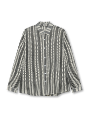 1970年代リゾートニット文化をルーツに持つストライプ柄オープンワークサンプロテクションシャツ