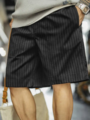 縦ストライプイージーショーツ