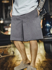 縦ストライプイージーショーツ