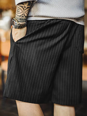 縦ストライプイージーショーツ