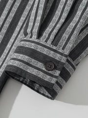 ストライプワークシャツ