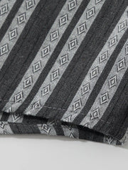 ストライプワークシャツ