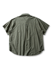 スタッズ付きグリッドチェックシャツ