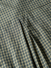 スタッズ付きグリッドチェックシャツ