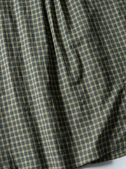 スタッズ付きグリッドチェックシャツ