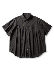 スタッズ付きグリッドチェックシャツ