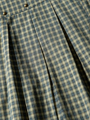 スタッズ付きグリッドチェックシャツ