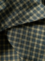 スタッズ付きグリッドチェックシャツ