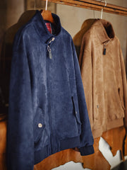 スエード調 ハリントン G9 ジャケット