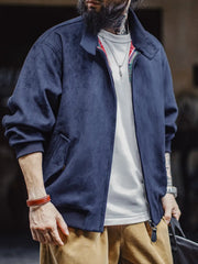 スエード調 ハリントン G9 ジャケット