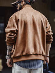 スエード調 ハリントン G9 ジャケット