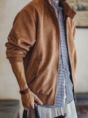 スエード調 ハリントン G9 ジャケット