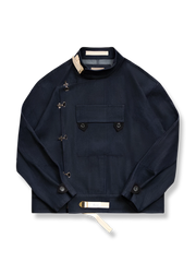 スウェーデン製13ozデニムのバイカージャケットの製品イメージ