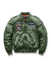 T-33/F-80戦闘機刺繍入りMA-1フライトジャケットの製品イメージ