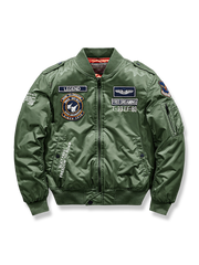 T-33/F-80戦闘機刺繍入りMA-1フライトジャケットの製品イメージ