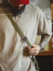 ツインポケットタクティカルメッシュショルダーバッグ