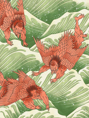 天狗浪涛アロハシャツ