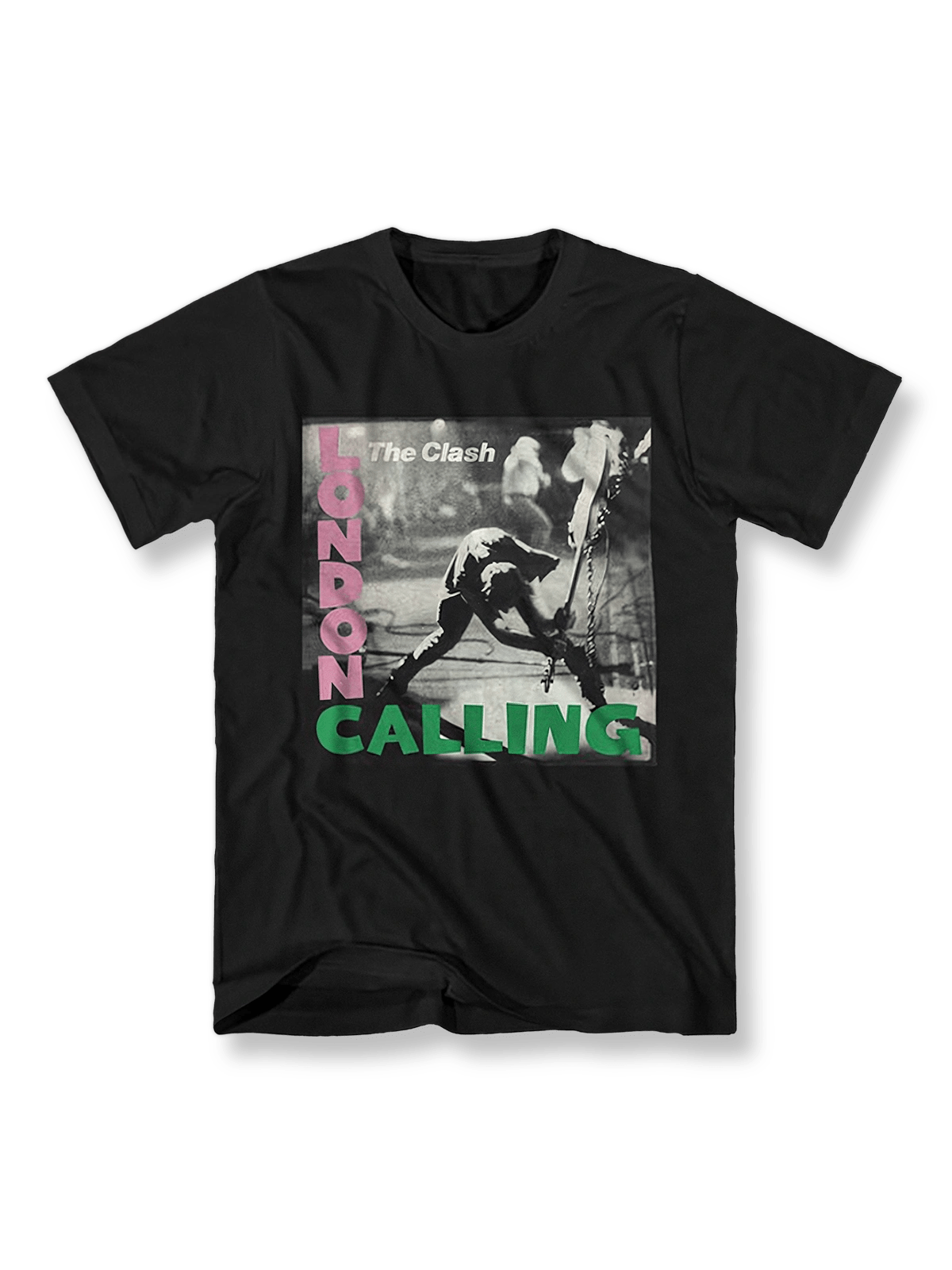 The Clash Tシャツのフロント、『London Calling』のカバーアート