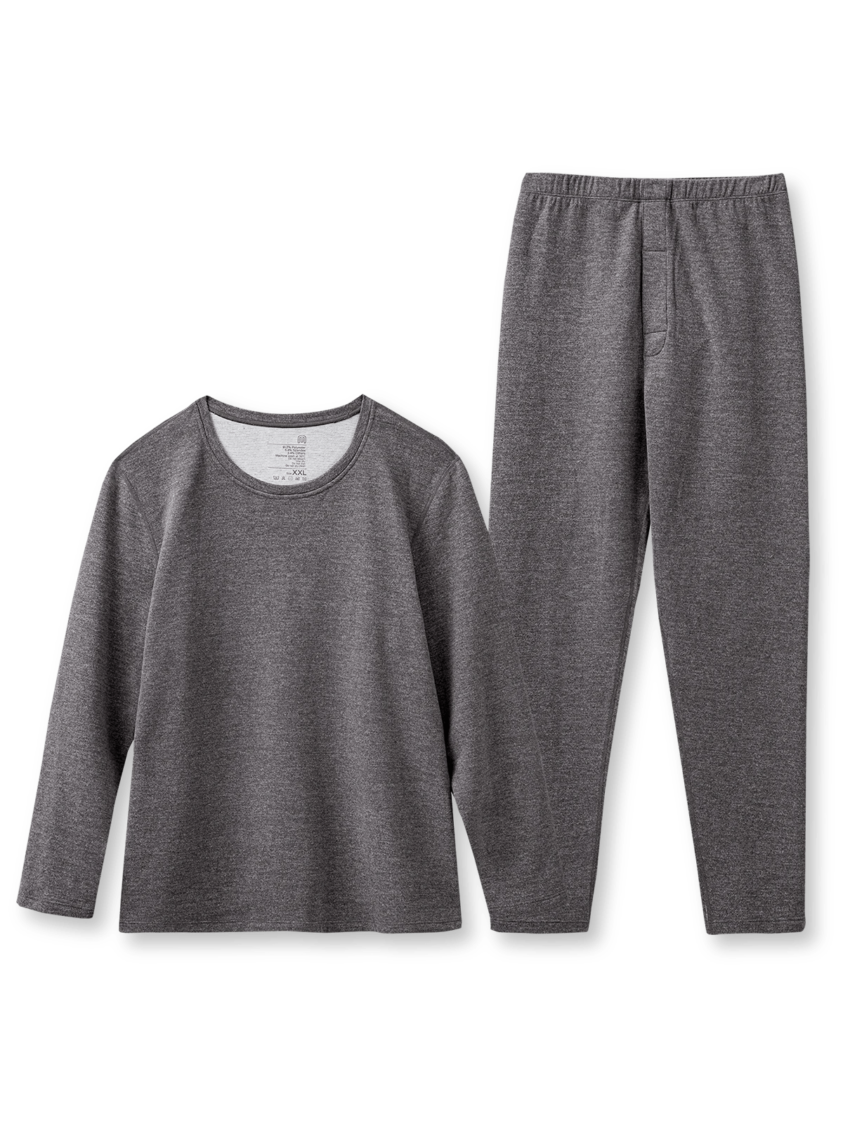 3.0バージョンの定織ツートン杢糸と起毛加工を施した保温インナーセット。