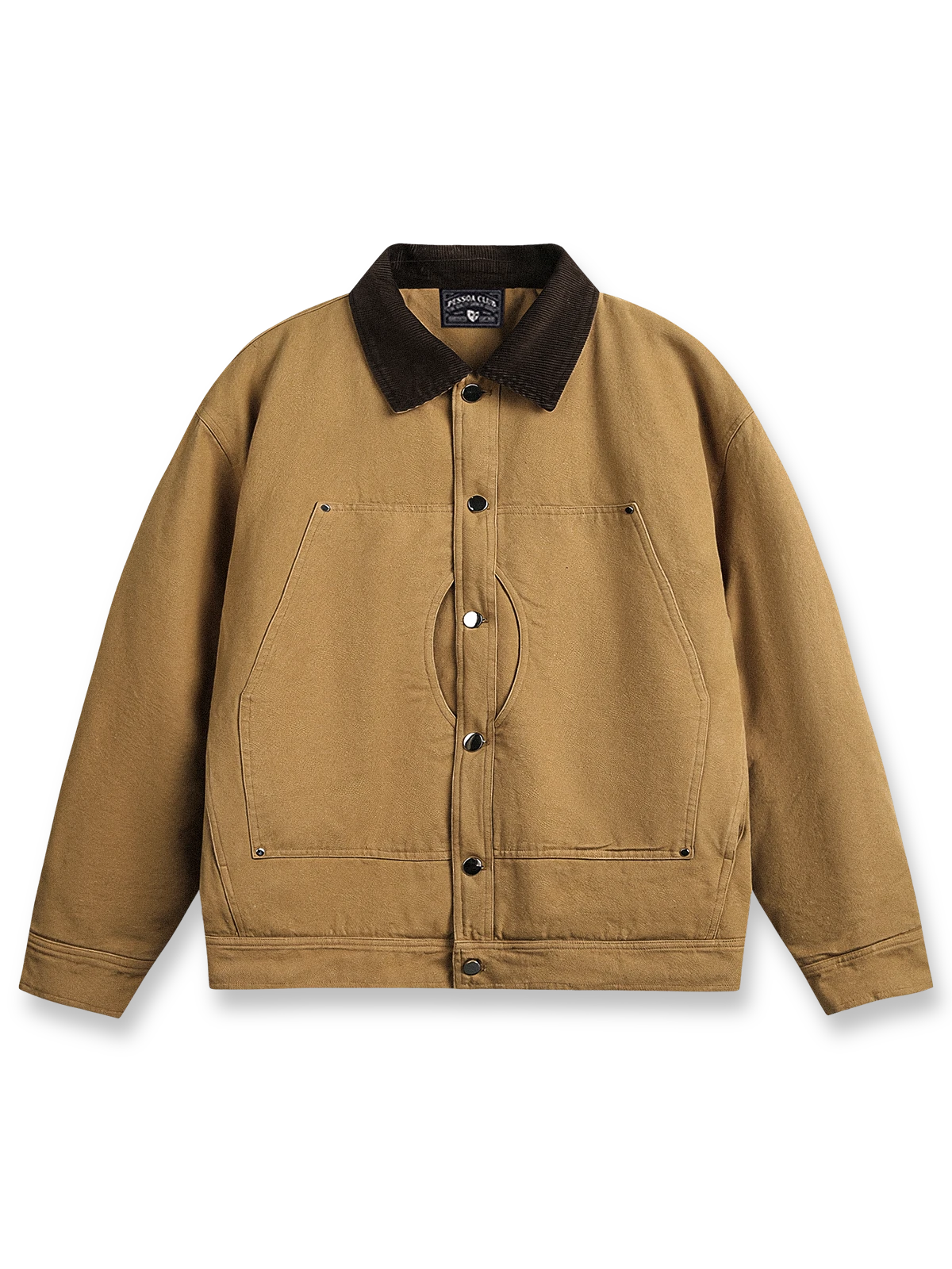 暖かさと機能性を兼ね備えたエレガントなハンティング中綿ジャケット。実用的な大容量ポケット付き。