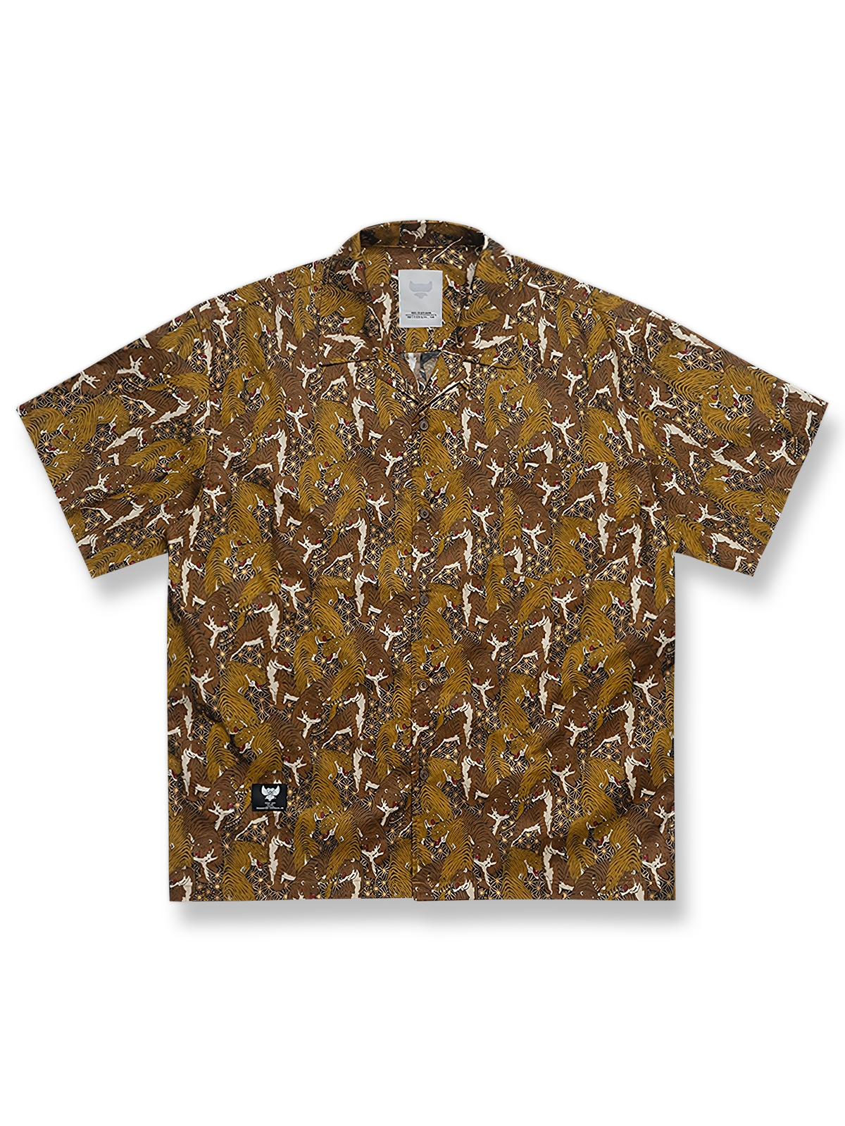 タイガープリントハワイアンシャツ。