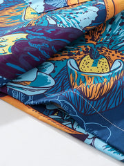 トゥーカンフローラルオープンカラーシャツ