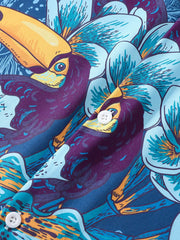 トゥーカンフローラルオープンカラーシャツ