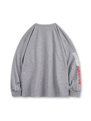 TOUCHDOWN フットボールヘルメット刺繍長袖Tシャツ