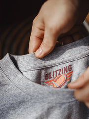 TOUCHDOWN フットボールヘルメット刺繍長袖Tシャツ