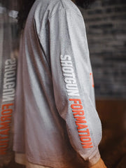 TOUCHDOWN フットボールヘルメット刺繍長袖Tシャツ