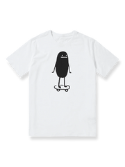 製品画像: シャドーのスケートボードプリントTシャツの正面図