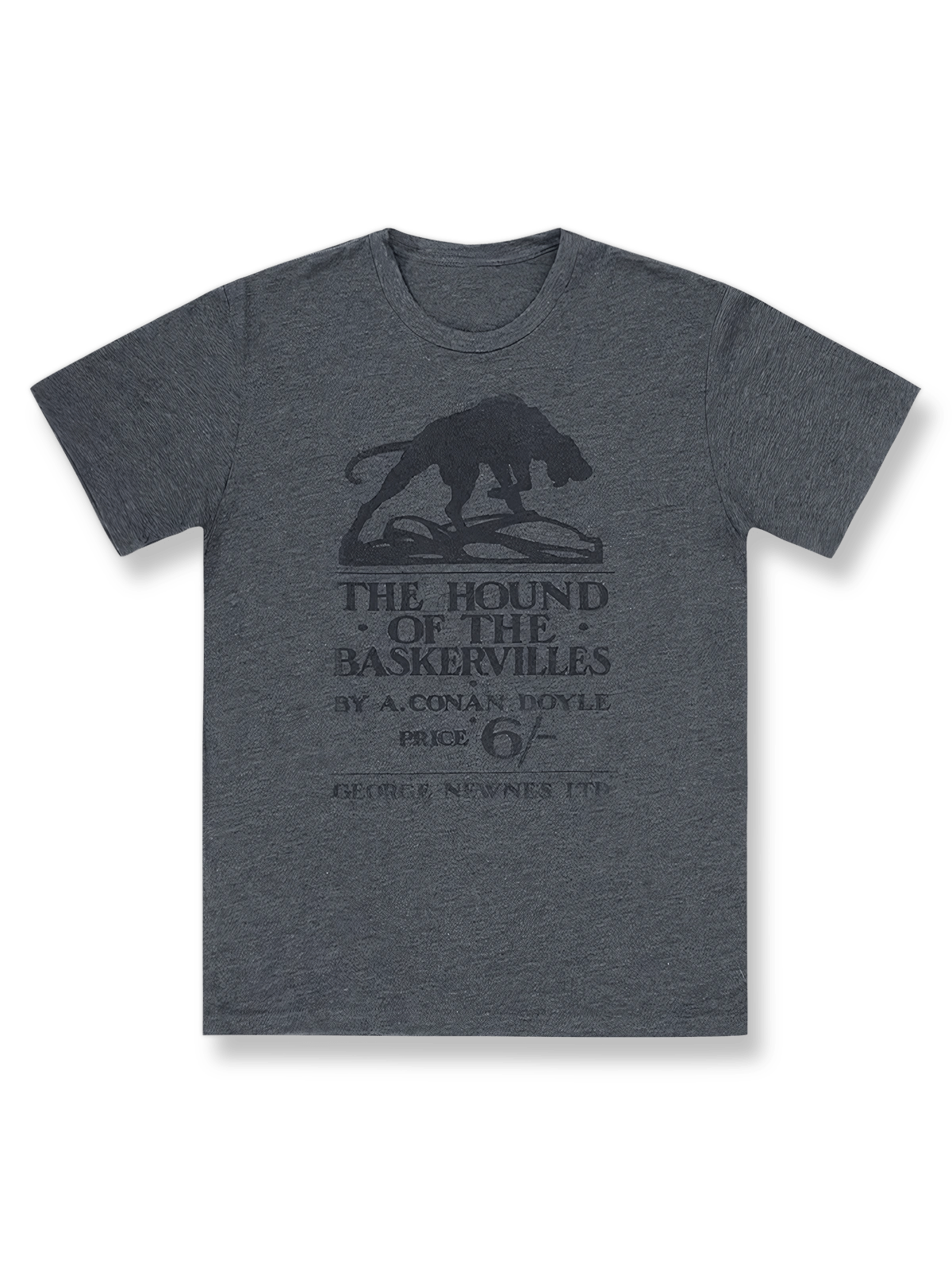 製品画像: アーサー・コナン・ドイル『バスカヴィル家の犬』Tシャツ正面図