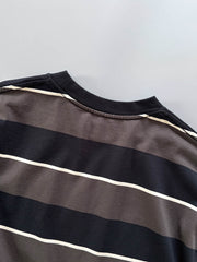ストライプデザインと刺繍ディテール 詳細画像