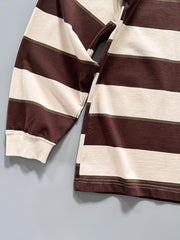 ストライプデザインと刺繍ディテール 詳細画像