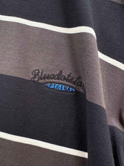 ストライプデザインと刺繍ディテール 詳細画像