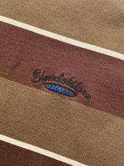 重磅純綿ストライプショートスリーブTシャツ詳細図