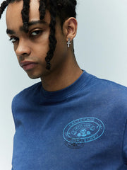 詳細画像:エンブレムプリント半袖Tシャツのディテール