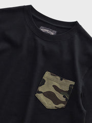 カモフラージュ ポケット Tシャツ