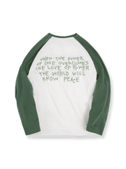 製品画像: アメリカンヴィンテージラグランスリーブ長袖Tシャツの正面図