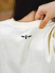 詳細画像:インディアンのイーグルフェザープリントとヴィンテージサンダーバードトーテムの詳細図