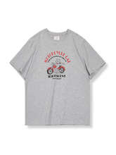 PESSOA CLUB アメリカンレトロ バイクプリント 半袖Tシャツ正面ビュー