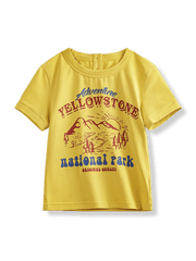 製品画像: イエローストーン公園プリントTシャツの正面画像