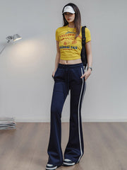 イエローストーン公園プリント カラーブロックTシャツ