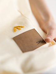 オフホワイト ホルスの目 刺繍Tシャツ