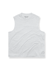 超快適ソロナ長繊維コットン混紡ノースリーブTシャツ正面図