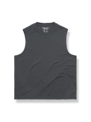 超快適ソロナ長繊維コットン混紡ノースリーブTシャツ正面図