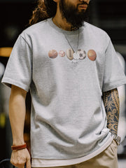 アメリカンヴィン テージボール エレメント デジタルプリントTシャツ