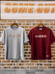 アメリカンヴィン テージボール エレメント デジタルプリントTシャツ